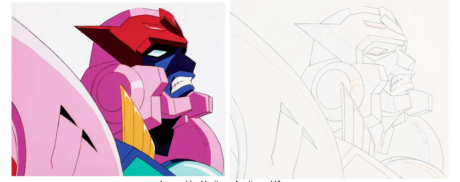 Beast Wars II: Super Lifeform Transformers Galvatron Production Cel and Animation Drawing