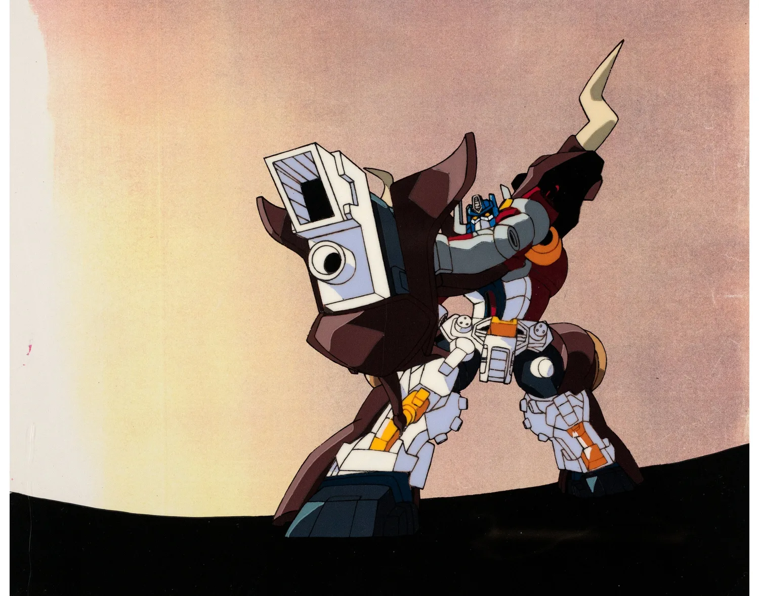 Super Life-Form Transformers: Beast Wars Neo Production Cel, Douga, Printed Background Group of 2