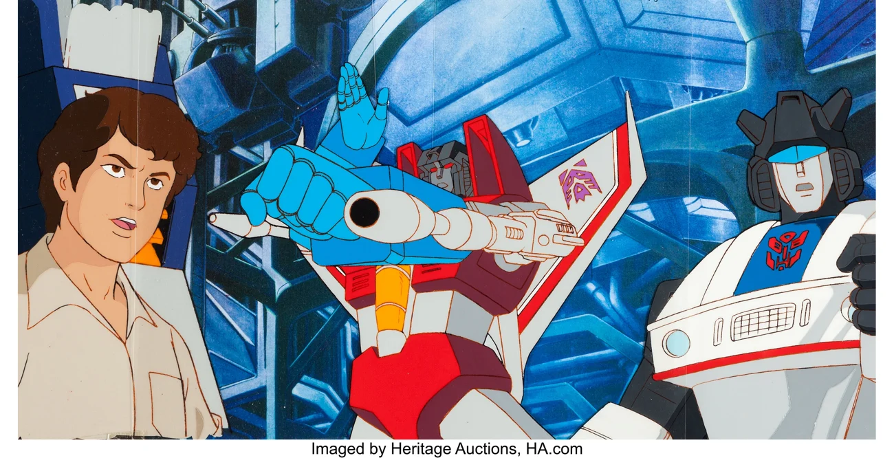 A Prime Problem: Spike, Soundwave, Starscream & Jazz Production Cel Group of 3 (Sunbow/Marvel)