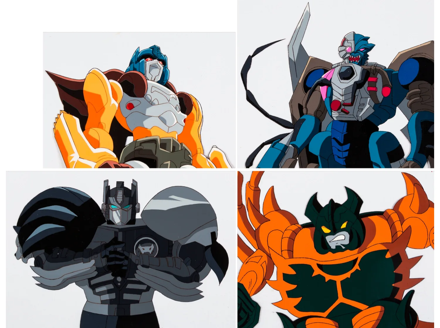 Beast Wars II: Super Life-Form Transformers Production Cel Group of 9