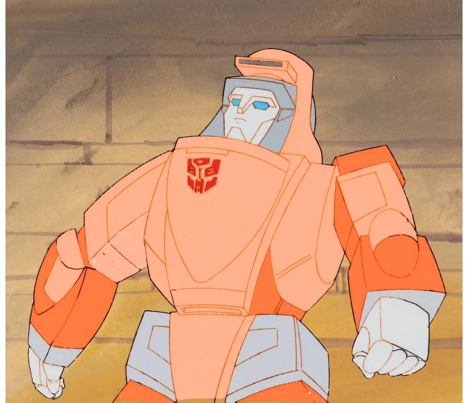 Transformers Wheelie Production Cel with Production Background