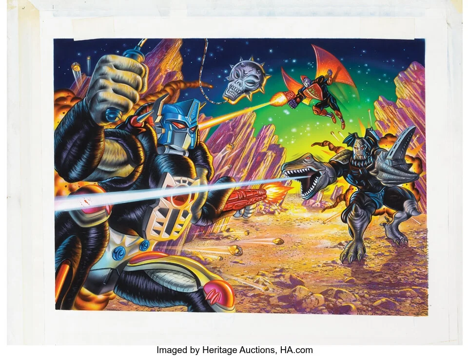 Original Illustration Merchandising Art from Beast Wars: Transformers