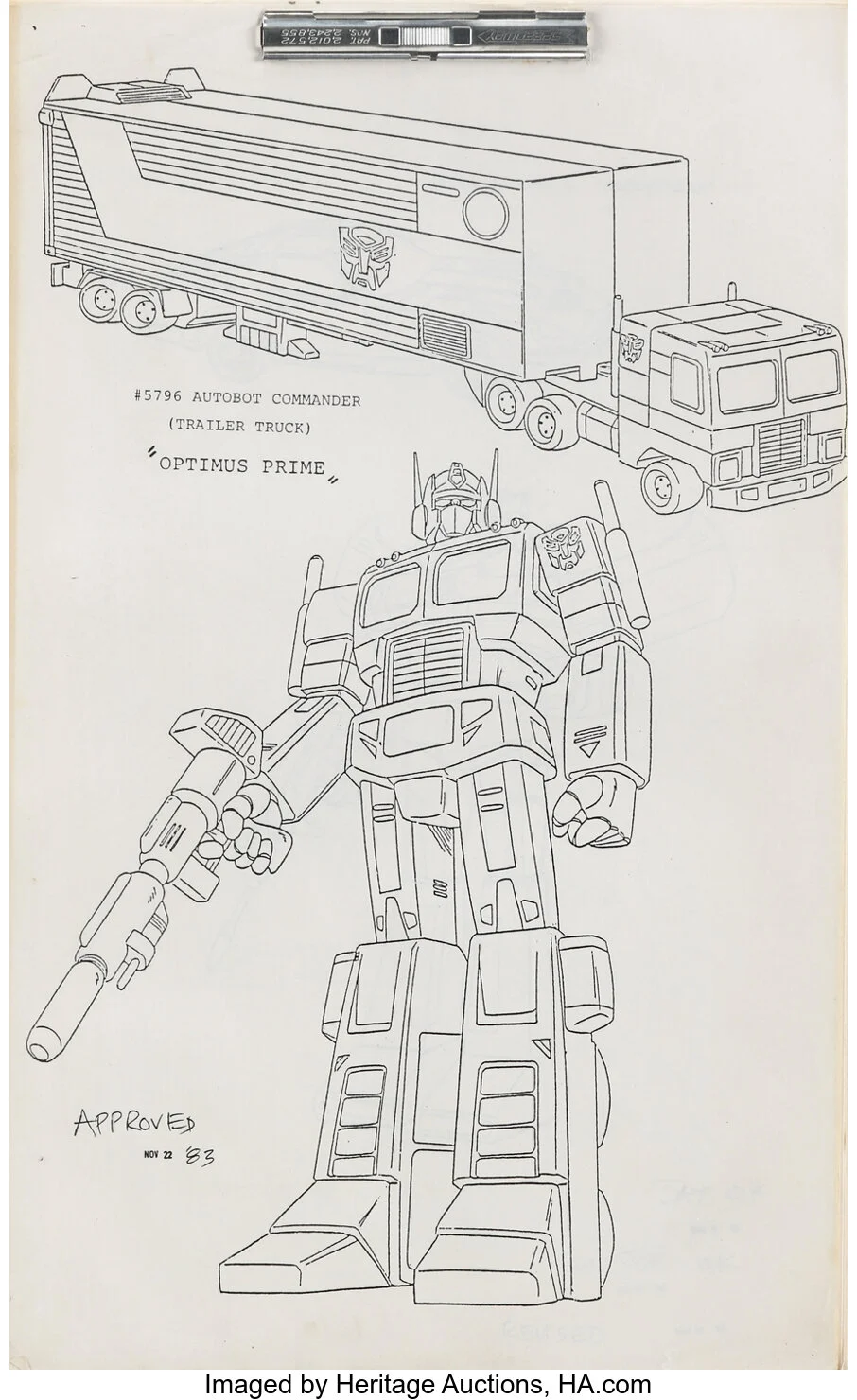 The Transformers Character Bible Featuring Early Character Models
