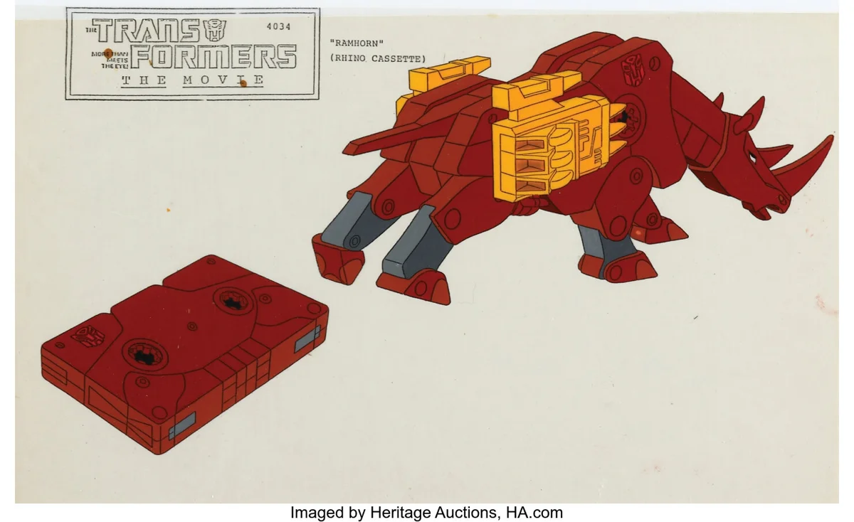 Ramjet Production Model Cel from The Transformers: The Movie