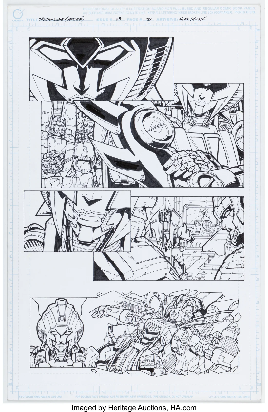 Transformers Spotlight: Arcee Story Page 21 Original Art (IDW, 2008)