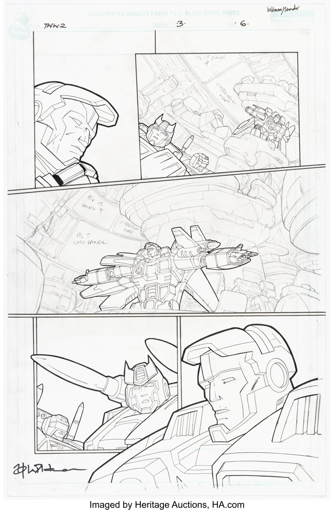 Transformers: War Within: Dark Ages #3 Story Page 6 Original Art (IDW)