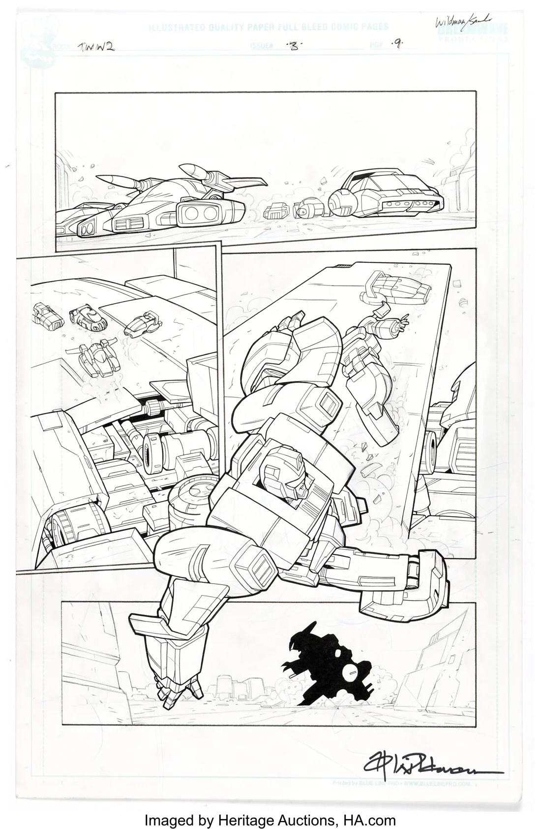Transformers: War Within: The Dark Ages #3 Story Page 9 Original Art (IDW)