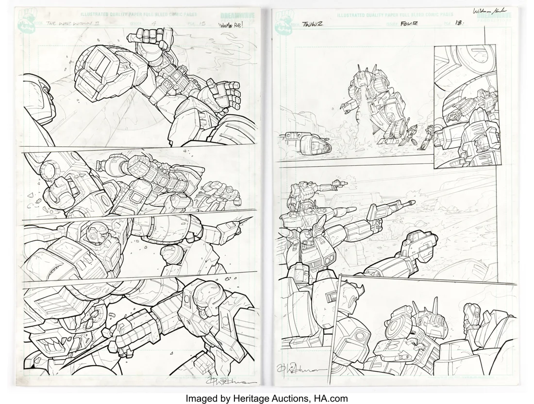 Transformers: War Within: The Dark Ages #4 Story Page Original Art (IDW)