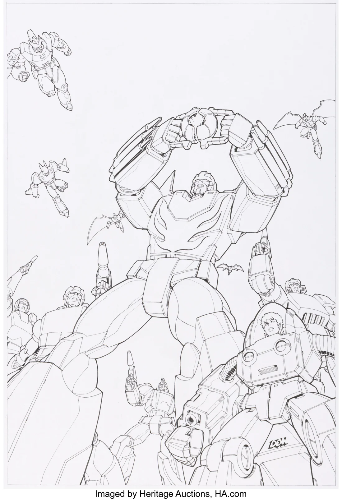 The Transformers: The Movie 20th Anniversary Special Edition DVD Cover Original Art (Sony BMG, 2006)