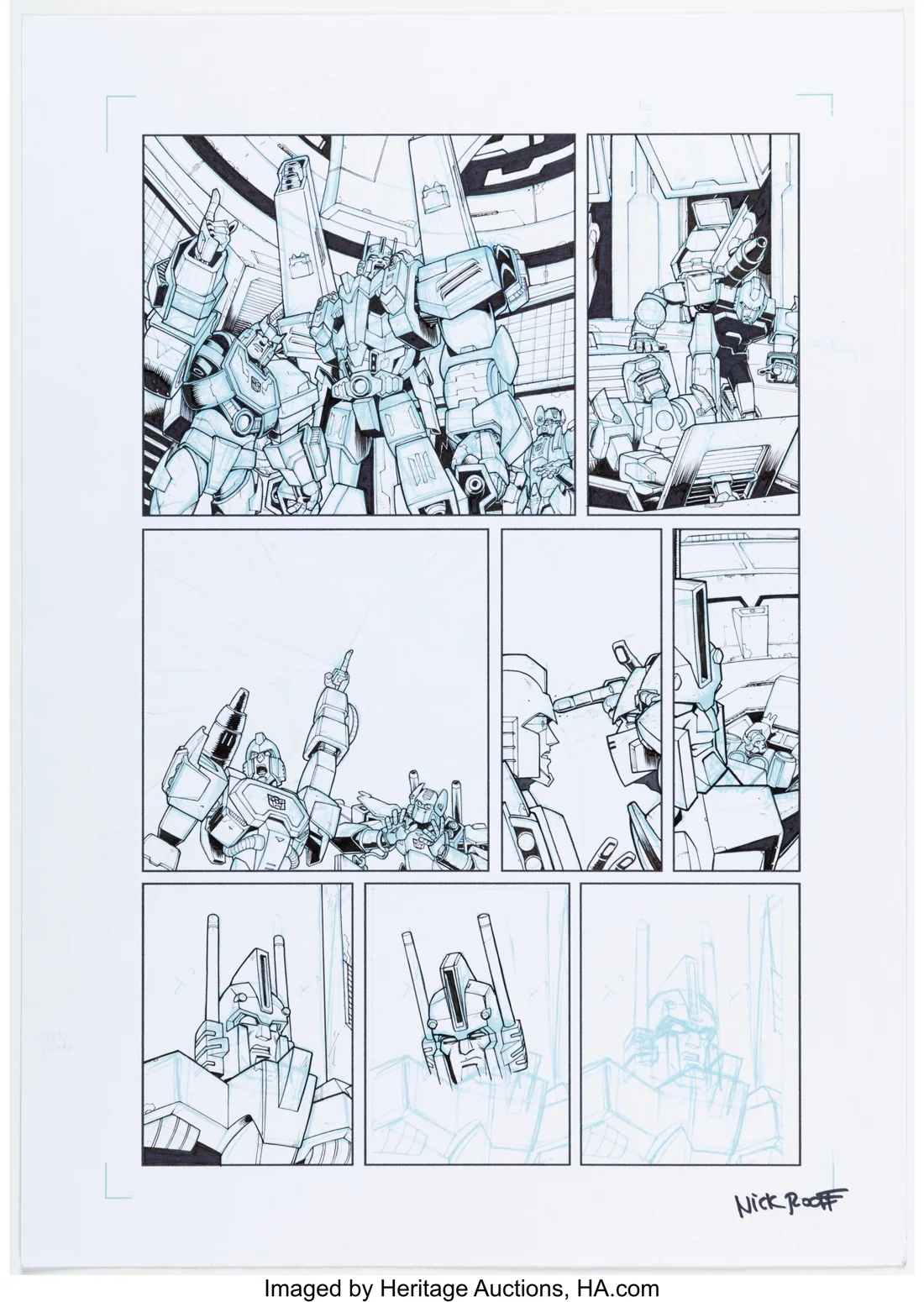 Transformers Story Page Original Art (IDW, c. 2010s)