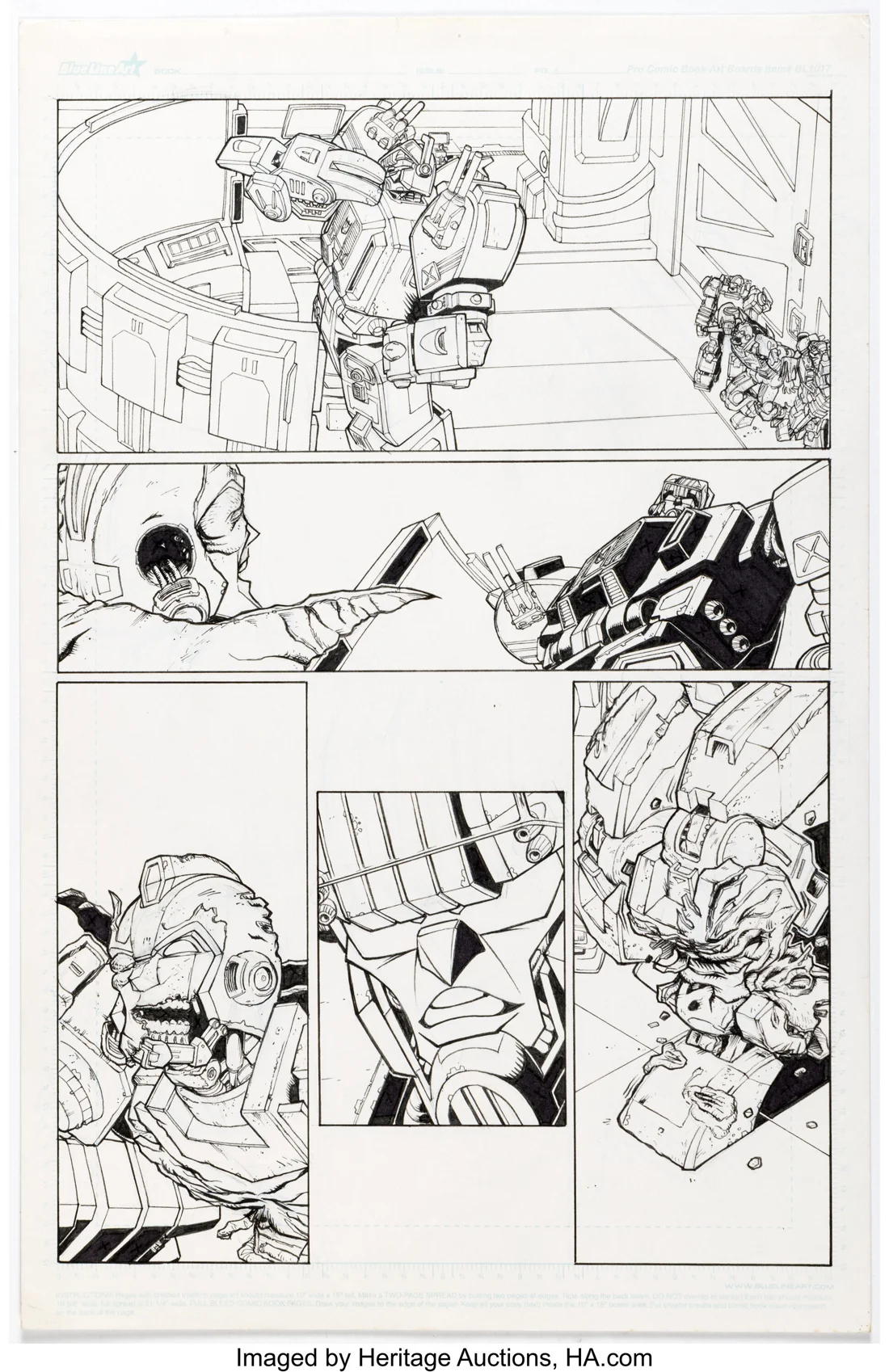 Transformers: Maximum Dinobots #3 Story Page 10 Original Art (IDW, 2009)