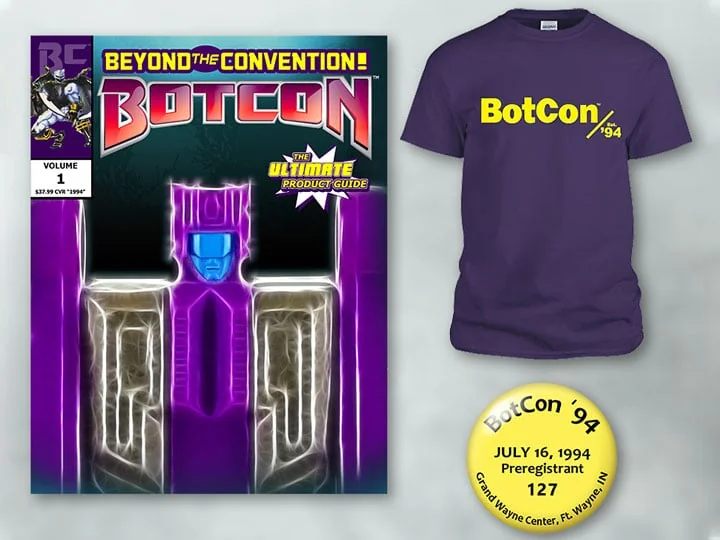BotCon Beyond The Convention: The Ultimate Product Guide Volume 1 (with T-Shirt & Pin) BBTS Exclusive