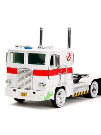 Ghostbusters x Transformers Hollywood Rides G1 Optimus Prime (Ecto-1 Graphics) 1/24 Scale Vehicle