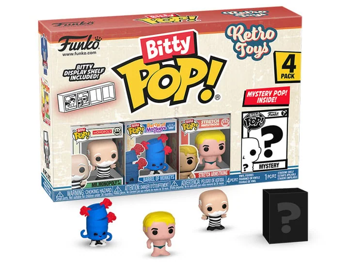 Retro Toys Bitty Pop! Mr. Monopoly Four-Pack view 2