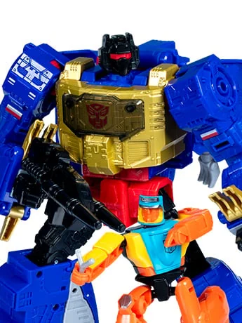 Transformers: Age of the Primes Leader Class G2 Universe Grimlock Action Figure with Autobot Wheelie