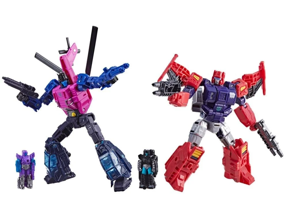 Transformers: Age of the Primes Wreck ’n Doom Collection Topspin vs Spinister Action Figure Two-Pack view 3