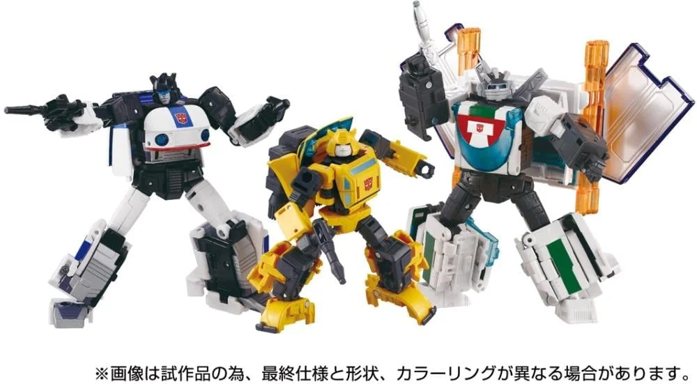 Transformers Dramatic Capture Series Cybertron Chase Three-Pack of Figures