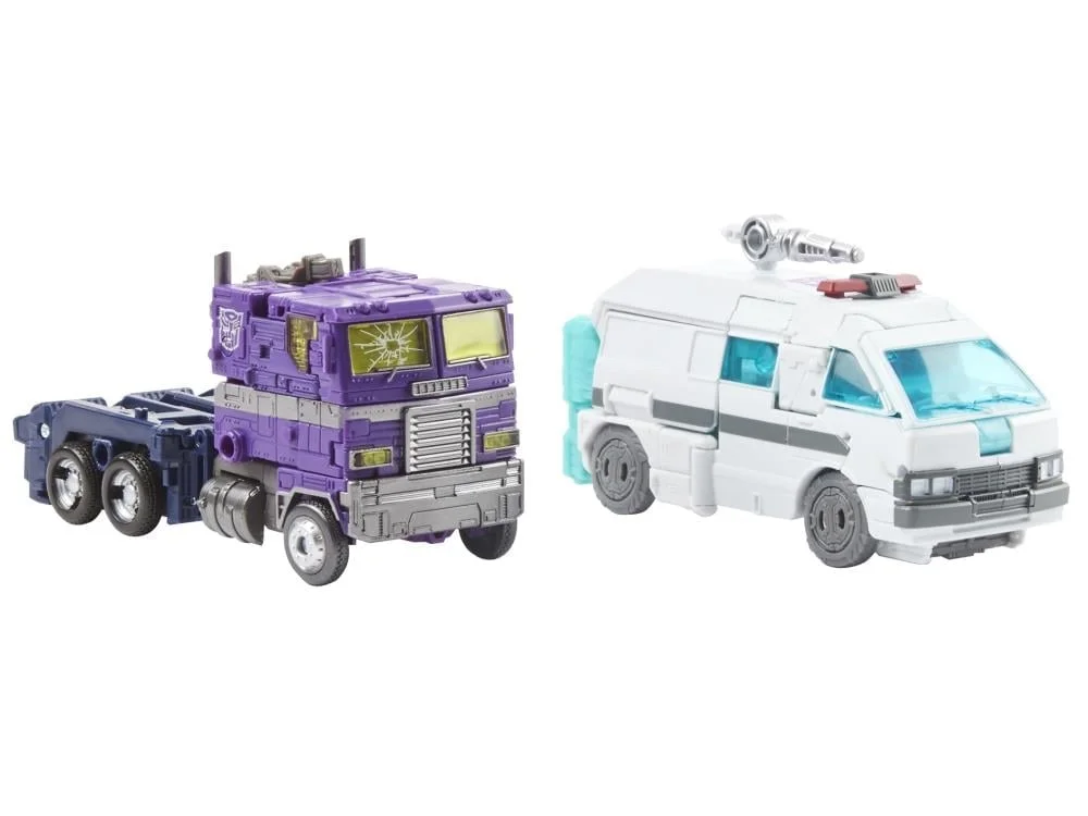 Transformers Generations Selects Shattered Glass Optimus Prime & Ratchet Two-Pack view 3