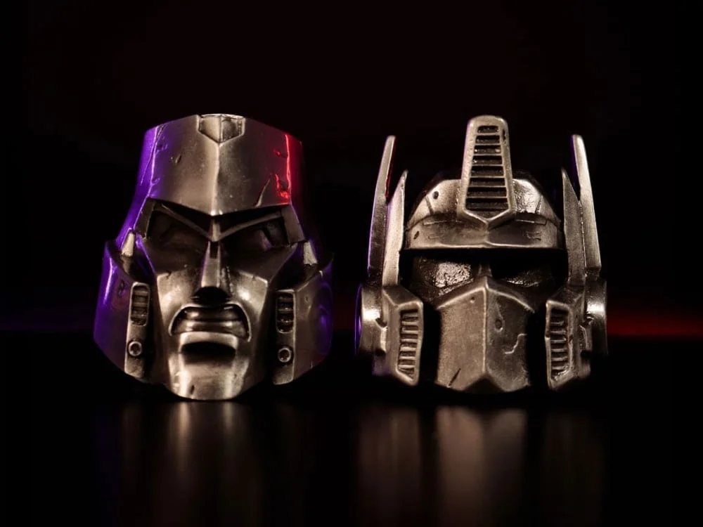 Transformers Optimus Prime and Megatron Metal Masks Set