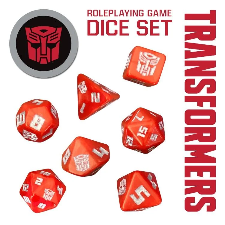 Transformers Roleplaying Game Dice Set view 2