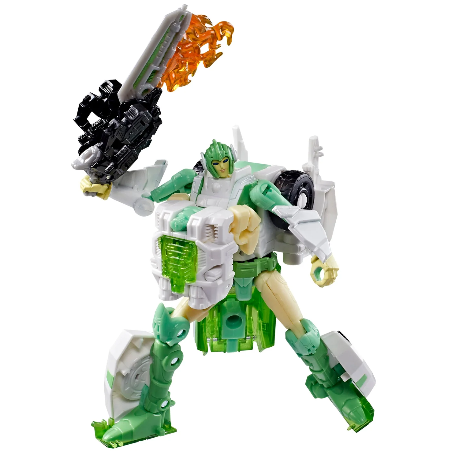 Transformers War for Cybertron: Siege Deluxe Class Autobot Greenlight with Dazzlestrike Action Figure Set view 2