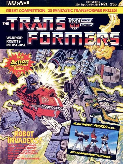 The Transformers (UK) #1 cover