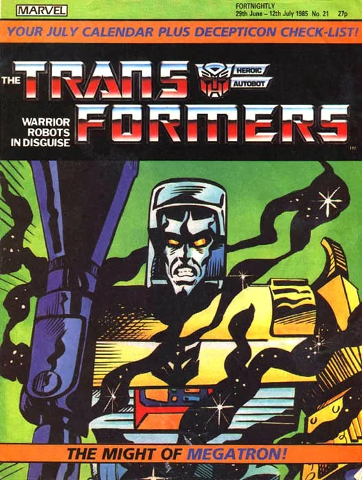 The Transformers (UK) #21 cover
