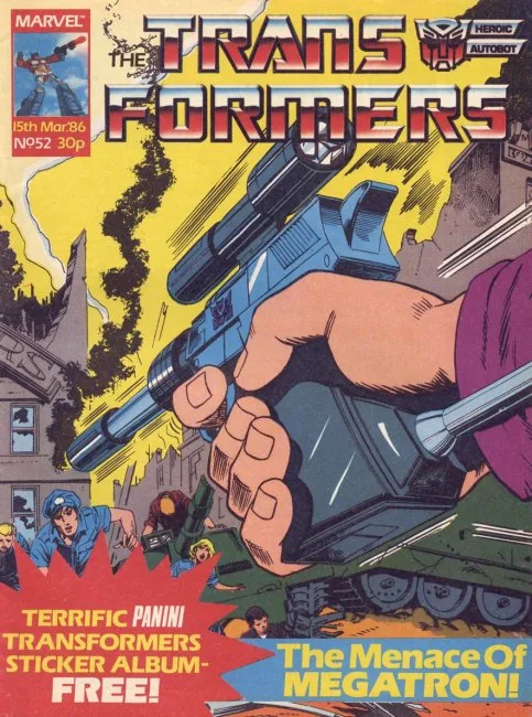 The Transformers (UK) #52 cover
