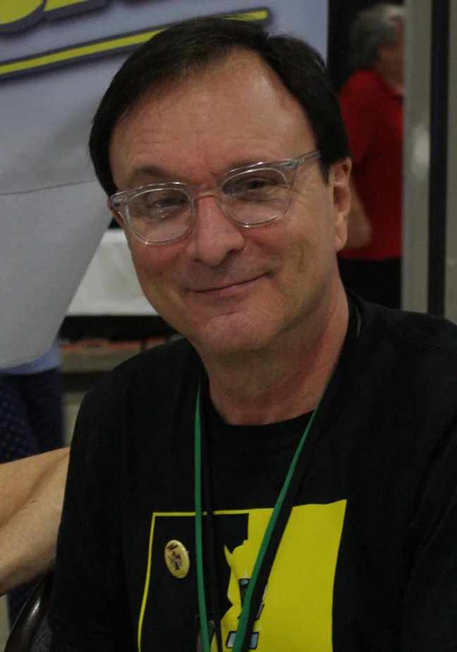 Dan Gilvezan, the voice of Bumblebee in the original Transformers series, photographed at Florida Supercon in 2013