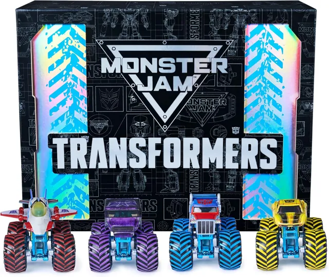 Monster Jam x Transformers Collector 4-Pack, 1:64 die-cast