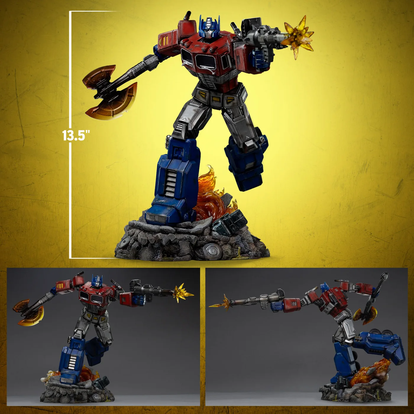 Optimus Prime 1:10 Art Scale Statue view 3