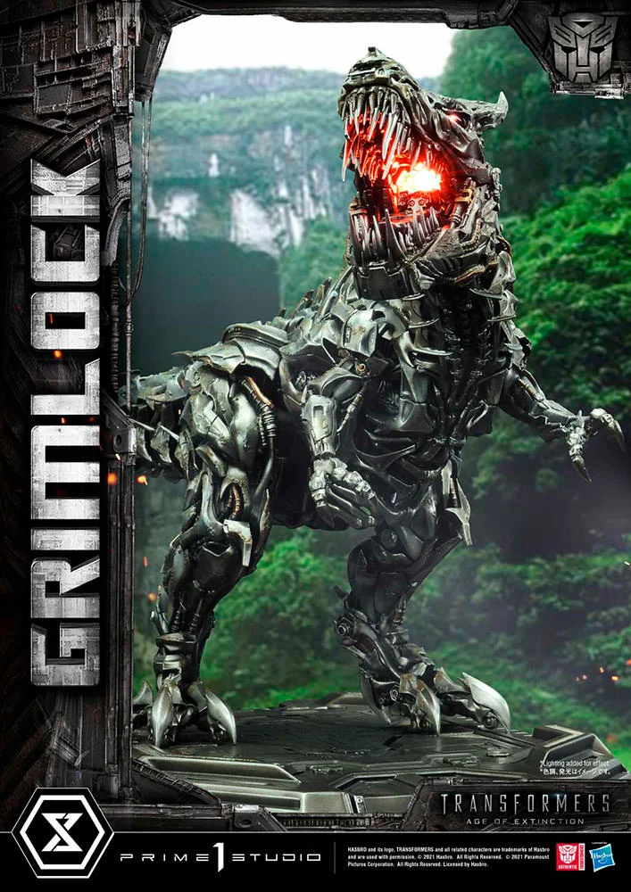 Grimlock Statue (T-Rex, LED) view 4