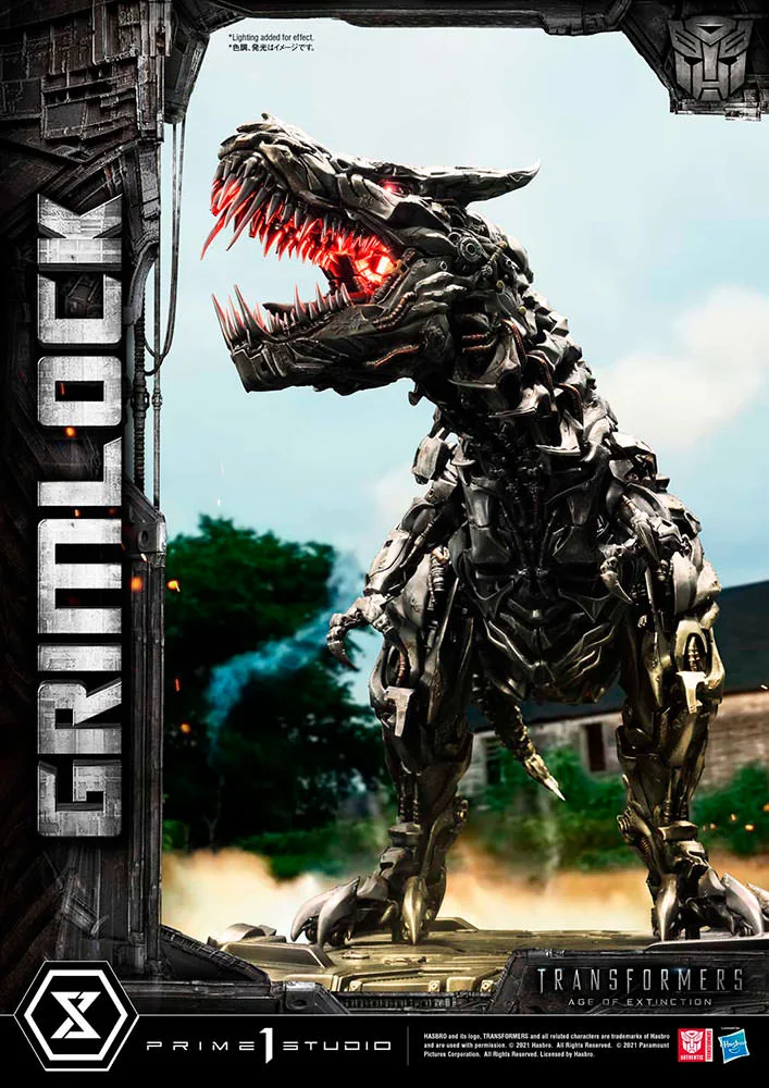 Grimlock Statue (T-Rex, LED) view 6