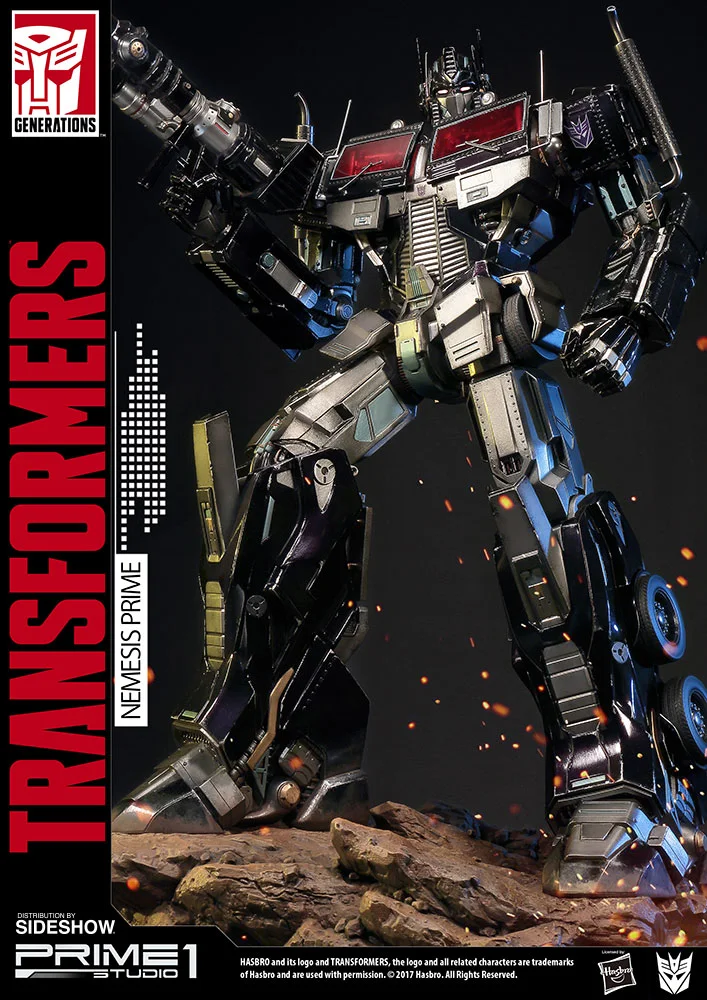 Nemesis Prime G1 Premium Masterline Statue view 2