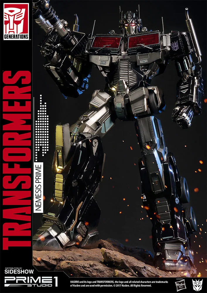 Nemesis Prime G1 Premium Masterline Statue view 3