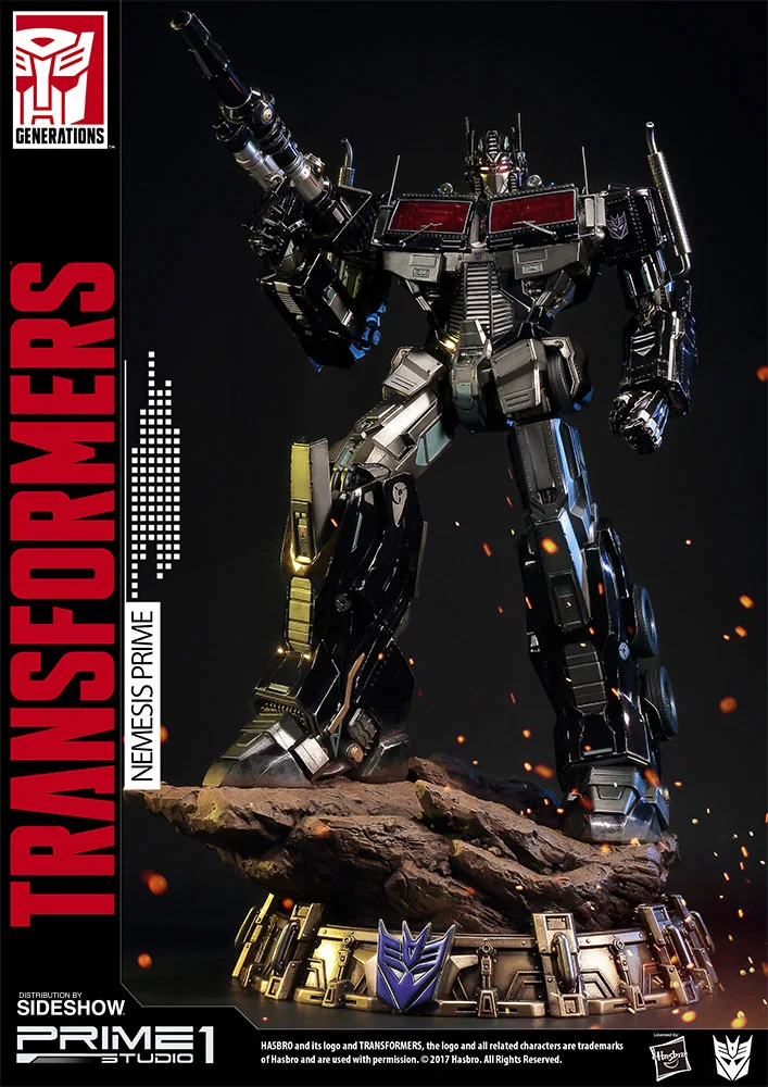 Nemesis Prime G1 Premium Masterline Statue view 4