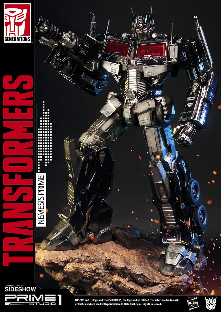 Nemesis Prime G1 Premium Masterline Statue view 5
