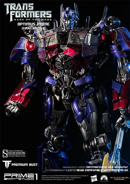 Optimus Prime Final Battle Version Bust view 6