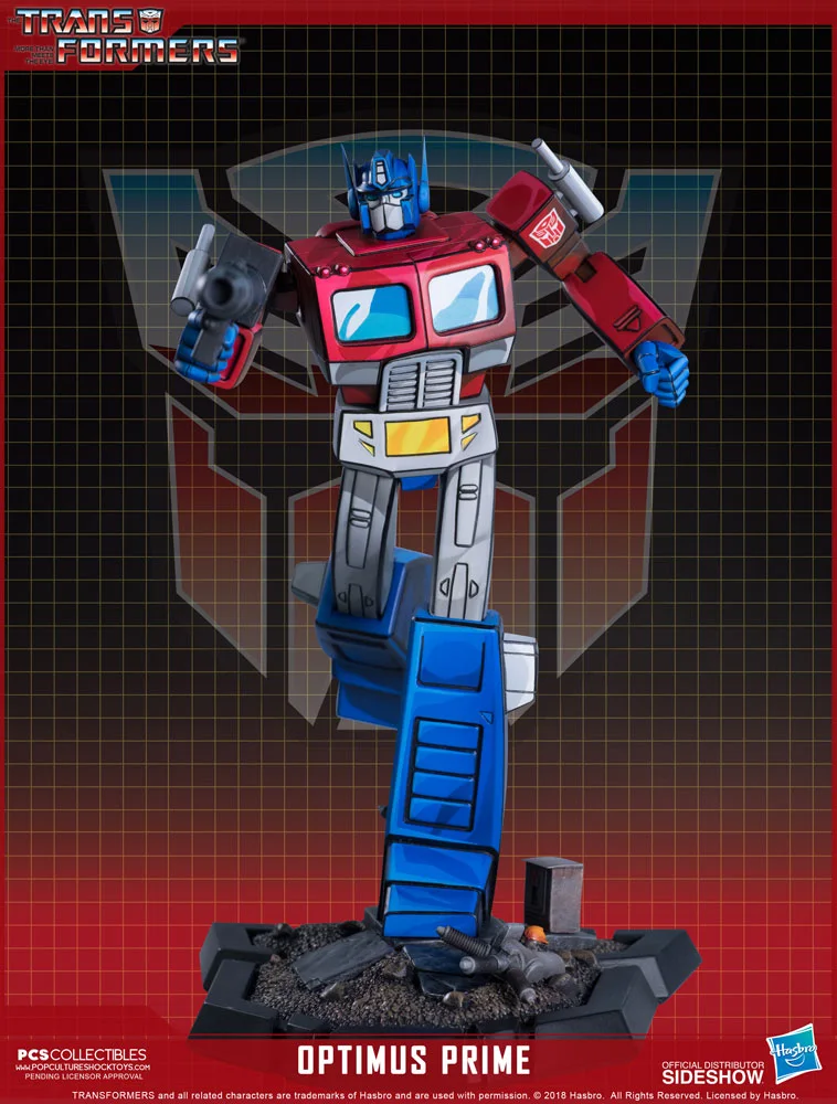 Optimus Prime Classic Scale Statue view 2