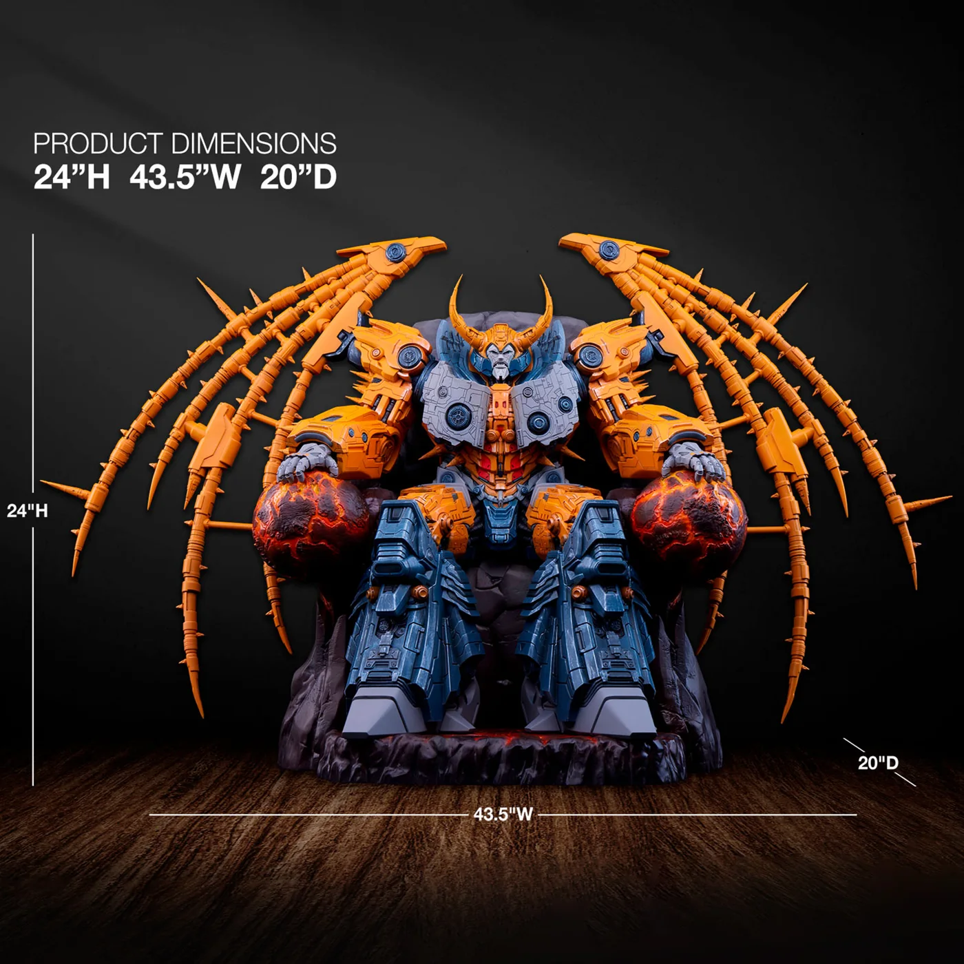 Unicron Museum Scale Statue view 3