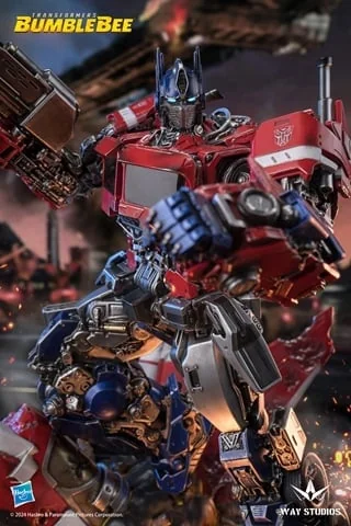 Transformers: Bumblebee Optimus Prime Mini Statue view 2